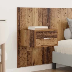 vidaXL Hoofdbord Met Kast 3 st Oud Hout Bewerkt hout