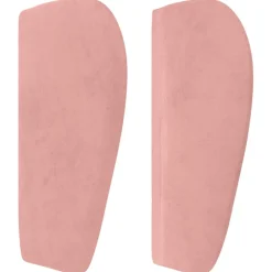 vidaXL Hoofdbord met randen 83x23x78/88 cm fluweel roze