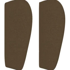 vidaXL Hoofdbord met randen 83x23x78/88 cm stof donkerbruin