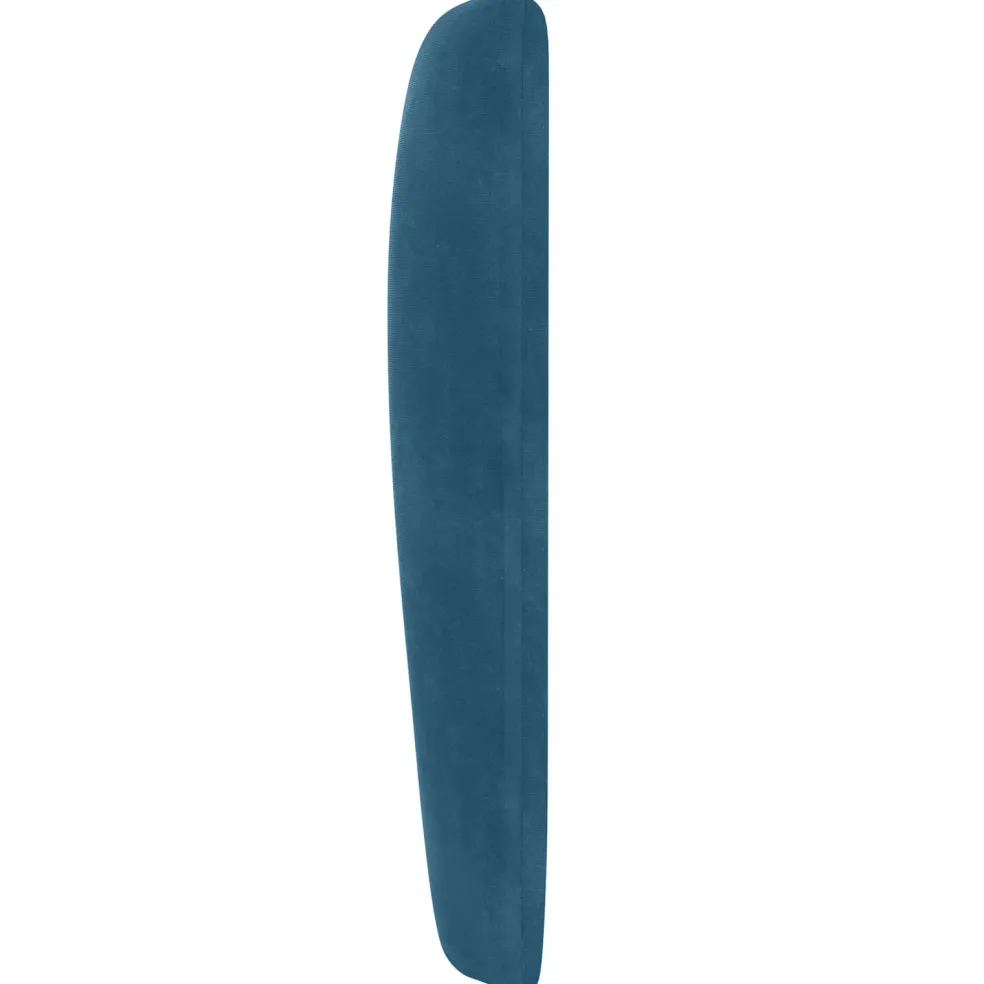 vidaXL Hoofdbord oor Blauw 80 x 23 x 6 cm Fluweel