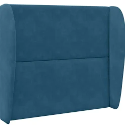 vidaXL Hoofdbord oor Blauw 80 x 23 x 6 cm Fluweel
