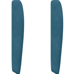 vidaXL Hoofdbord oor Blauw 80 x 23 x 6 cm Fluweel