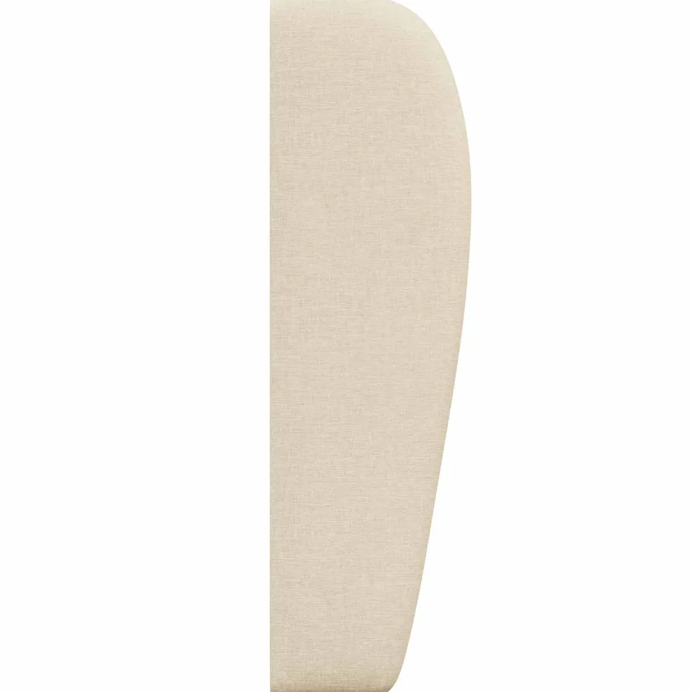 vidaXL Hoofdbord oor Crème 80 x 23 x 6 cm Stof