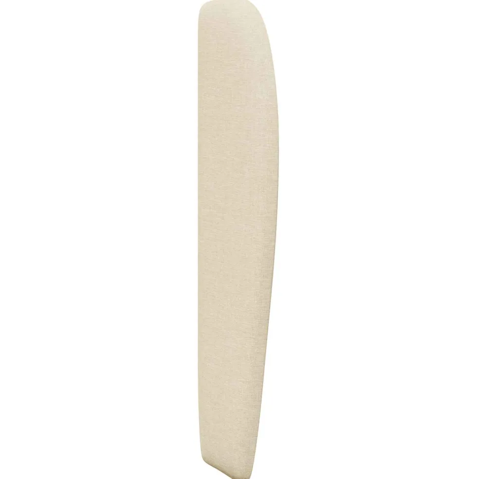 vidaXL Hoofdbord oor Crème 80 x 23 x 6 cm Stof