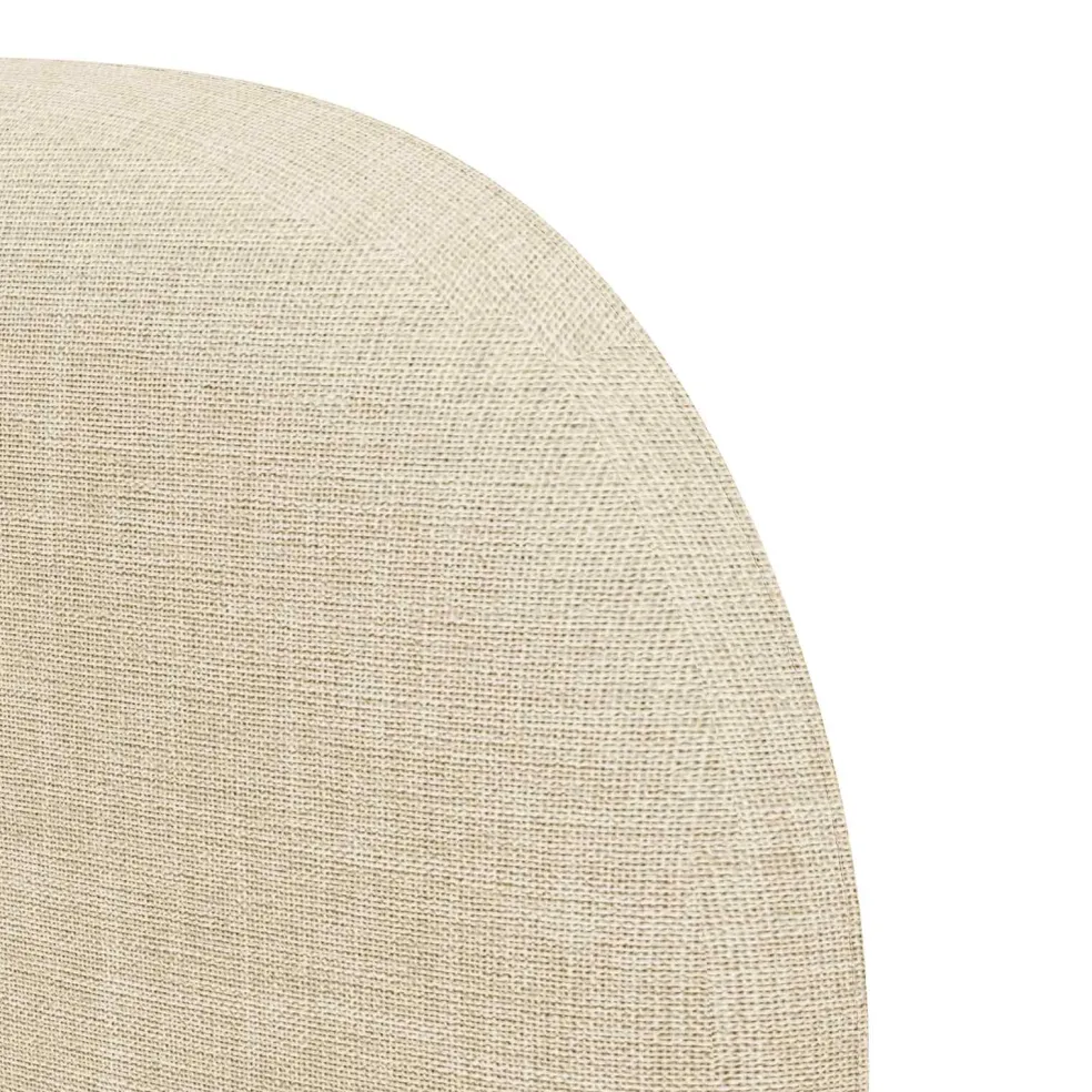 vidaXL Hoofdbord oor Crème 80 x 23 x 6 cm Stof