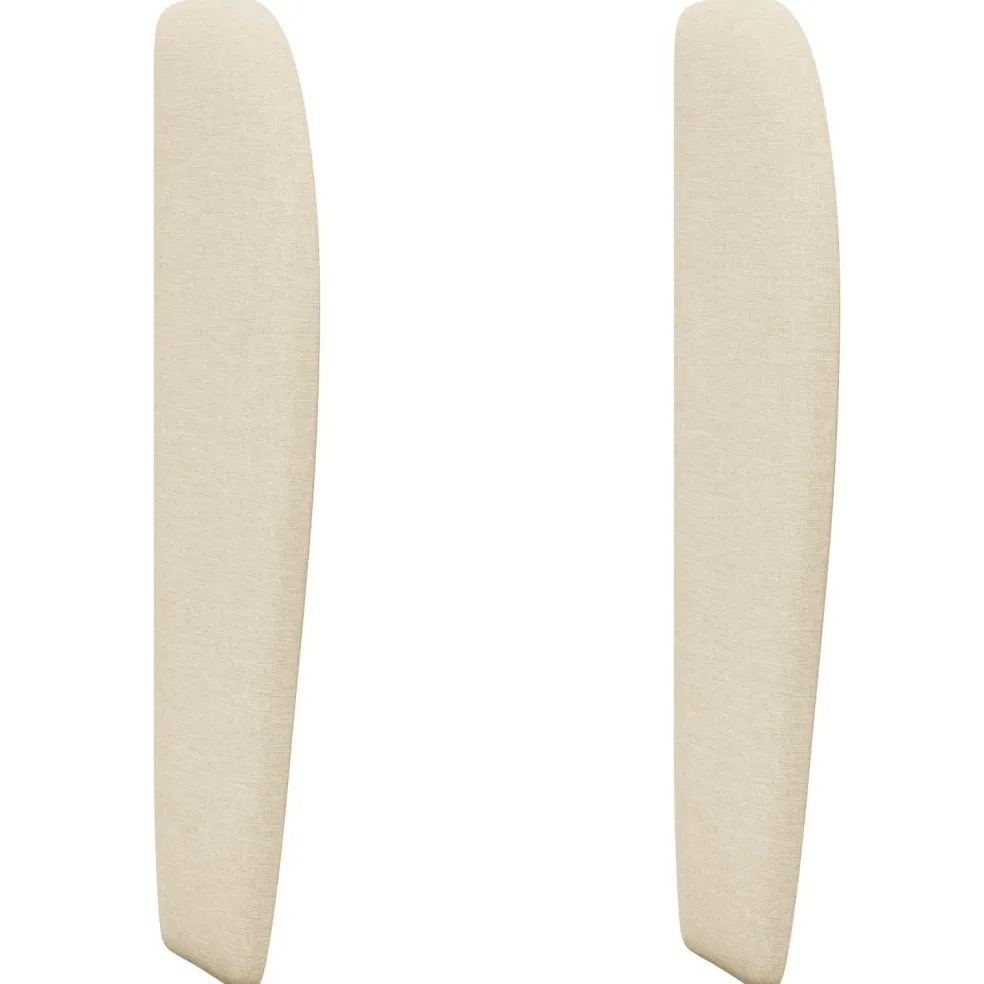 vidaXL Hoofdbord oor Crème 80 x 23 x 6 cm Stof