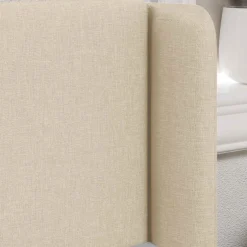 vidaXL Hoofdbord oor Crème 40,5 x 40,5 x 4 cm Stof