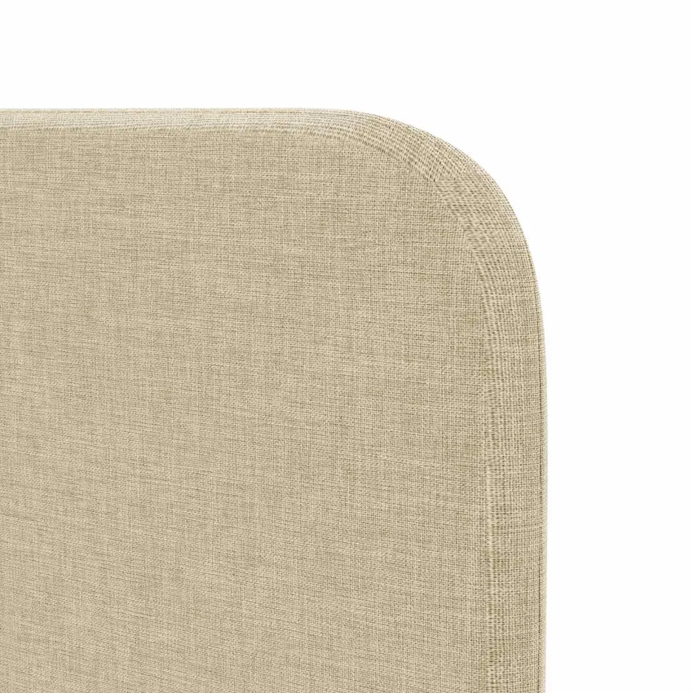 vidaXL Hoofdbord oor Crème 40,5 x 40,5 x 4 cm Stof