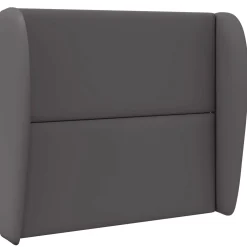 vidaXL Hoofdbord oor Dim Grijs 80 x 23 x 6 cm PVC