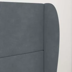 vidaXL Hoofdbord oor Dim Grijs 80 x 23 x 6 cm Fluweel