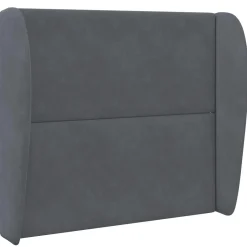 vidaXL Hoofdbord oor Dim Grijs 80 x 23 x 6 cm Fluweel