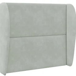 vidaXL Hoofdbord oor Lichtgrijs 80 x 23 x 6 cm Fluweel