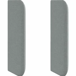 vidaXL Hoofdbord oor met hoofdeinde Grijs 40,5 x 40,5 x 4 cm Stof