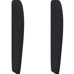 vidaXL Hoofdbord oor Zwart 80 x 23 x 6 cm PVC