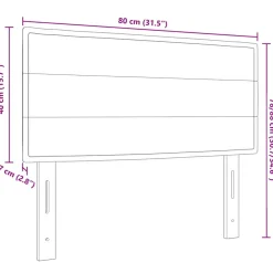 vidaXL Hoofdbord Taupe Stof