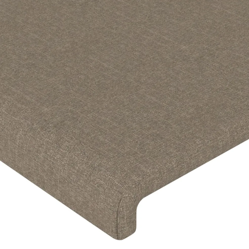 vidaXL Hoofdbord taupe 80x5x118/128 cm Stof