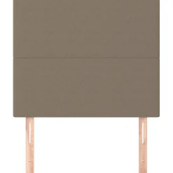 vidaXL Hoofdbord taupe 80x5x118/128 cm Stof