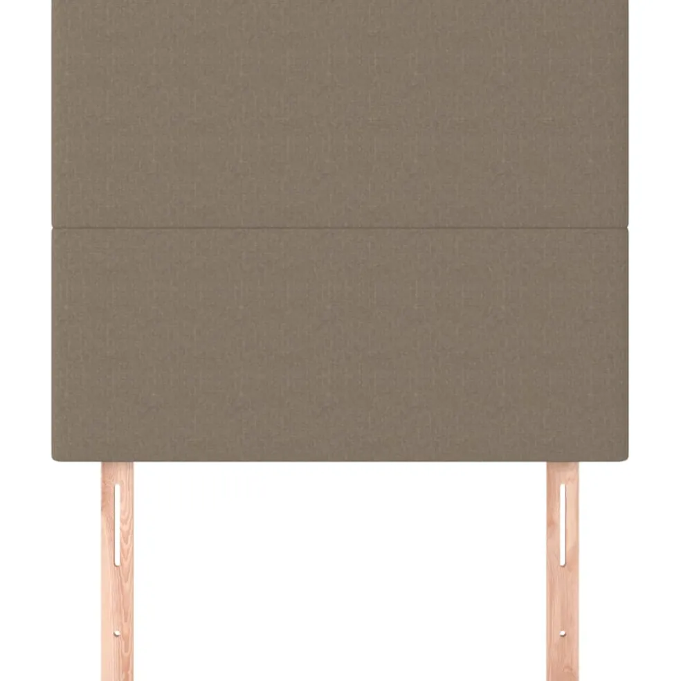vidaXL Hoofdbord taupe 80x5x118/128 cm Stof
