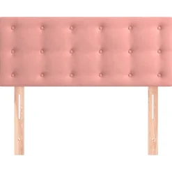 vidaXL Hoofdbord 80x5x78/88 cm fluweel roze