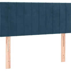 vidaXL Hoofdbord 80x5x78/88 cm fluweel donkerblauw