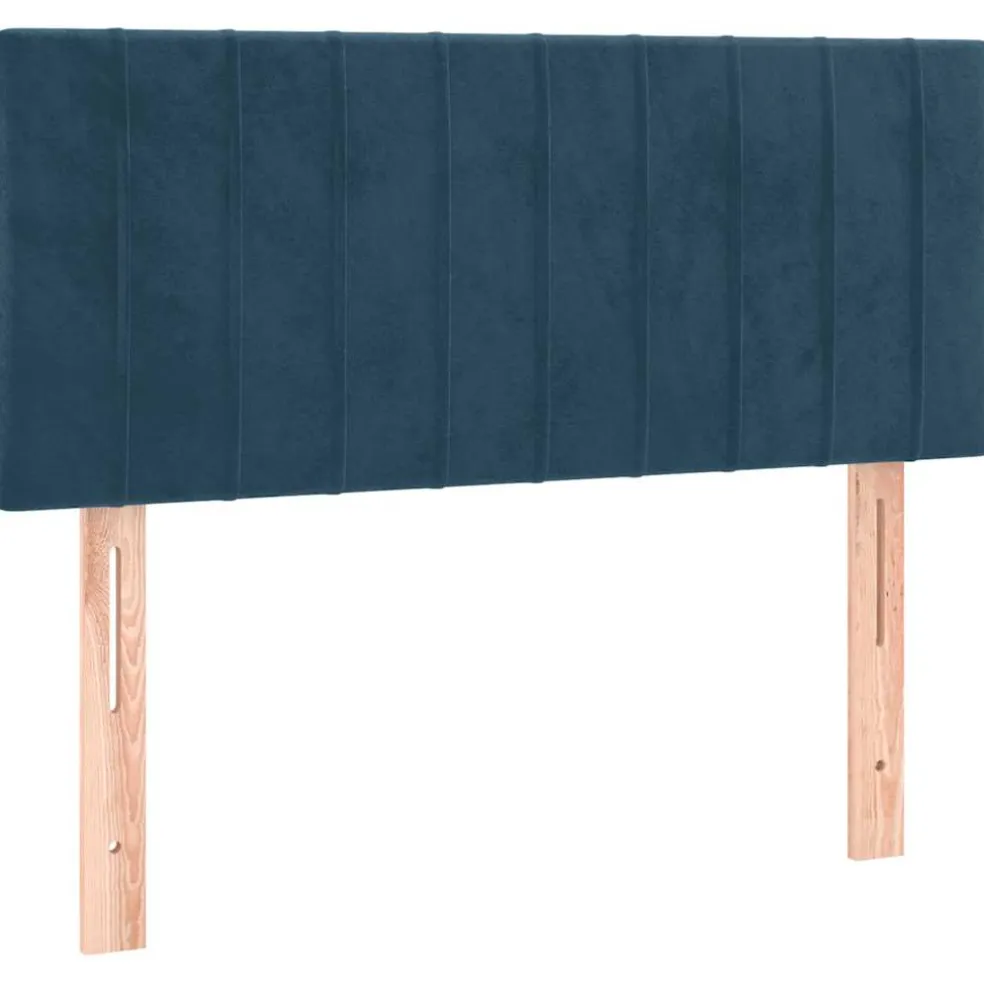 vidaXL Hoofdbord 80x5x78/88 cm fluweel donkerblauw