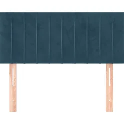 vidaXL Hoofdbord 80x5x78/88 cm fluweel donkerblauw