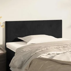 vidaXL Hoofdbord 80x5x78/88 cm fluweel zwart