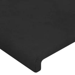 vidaXL Hoofdbord 80x5x78/88 cm fluweel zwart