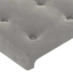 vidaXL Hoofdbord 80x5x78/88 cm fluweel lichtgrijs
