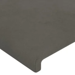 vidaXL Hoofdbord 80x5x78/88 cm fluweel donkergrijs