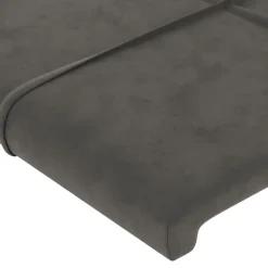 vidaXL Hoofdbord 80x5x78/88 cm fluweel donkergrijs
