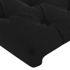 vidaXL Hoofdbord 80x7x78/88 cm fluweel zwart