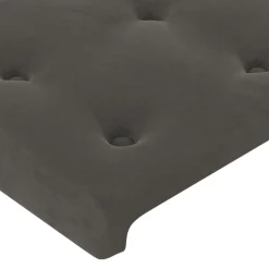 vidaXL Hoofdbord 80x5x78/88 cm fluweel donkergrijs