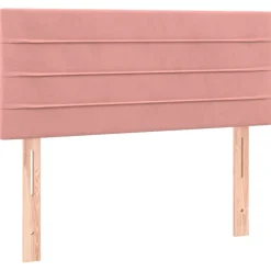 vidaXL Hoofdbord 80x5x78/88 cm fluweel roze