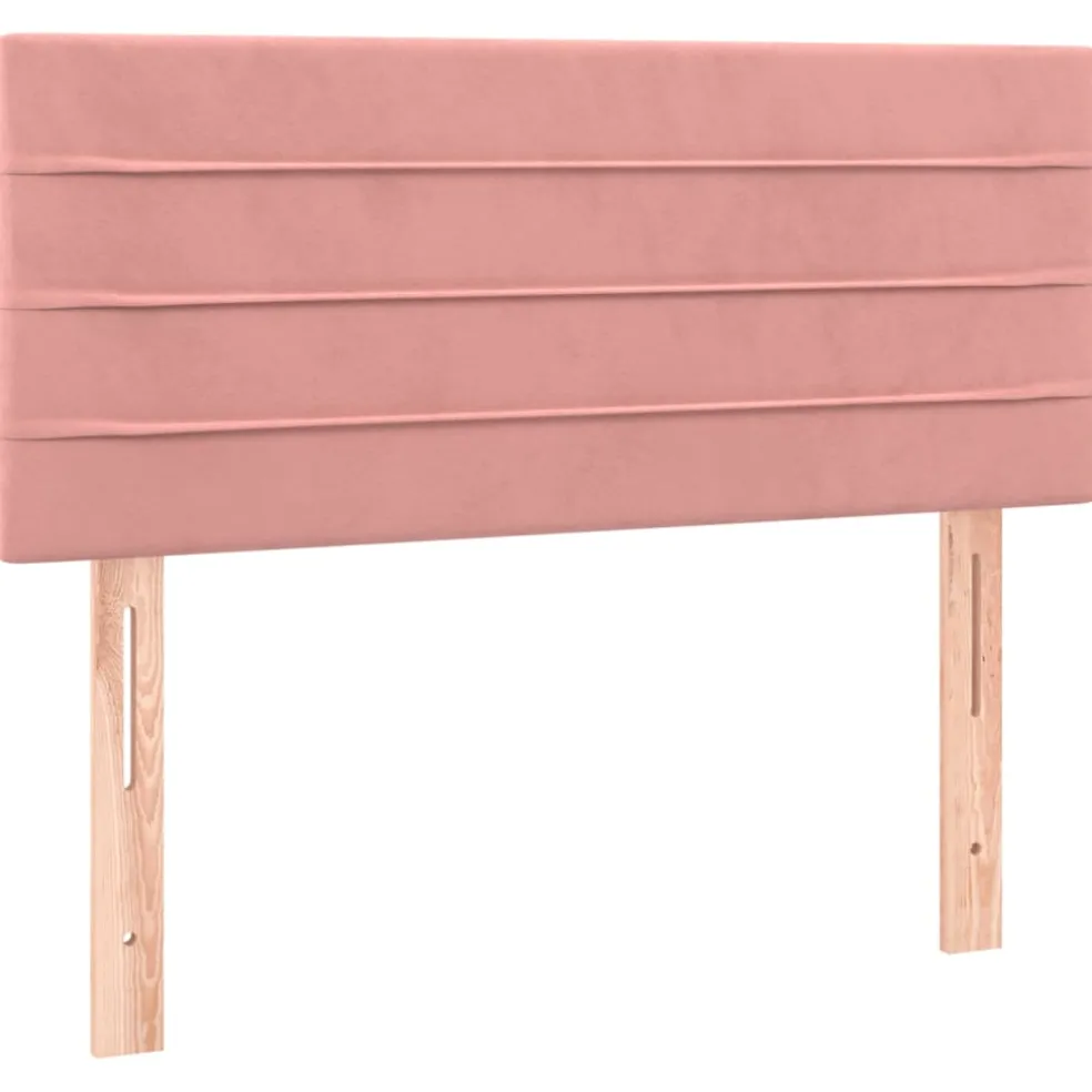 vidaXL Hoofdbord 80x5x78/88 cm fluweel roze