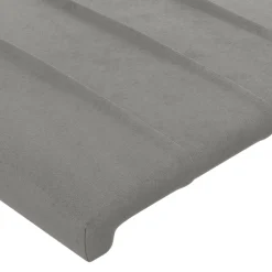 vidaXL Hoofdbord 90x5x78/88 cm fluweel lichtgrijs