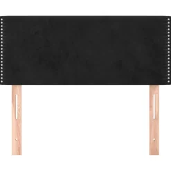 vidaXL Hoofdbord 90x5x78/88 cm fluweel zwart