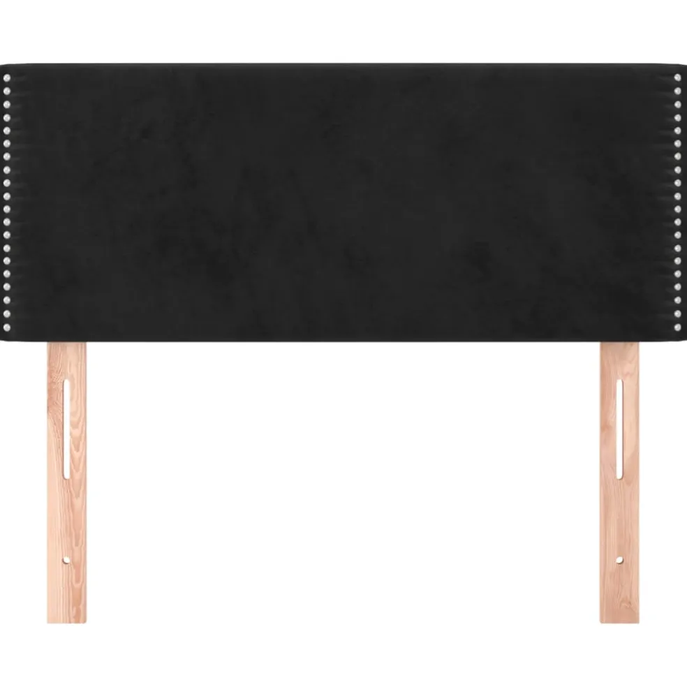 vidaXL Hoofdbord 90x5x78/88 cm fluweel zwart