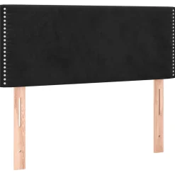 vidaXL Hoofdbord 90x5x78/88 cm fluweel zwart