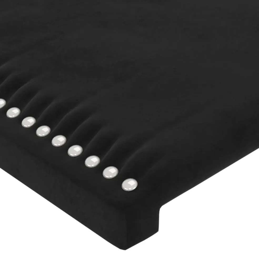 vidaXL Hoofdbord 90x5x78/88 cm fluweel zwart