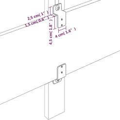 vidaXL Hoofdbord 80x5x78/88 cm kunstleer zwart