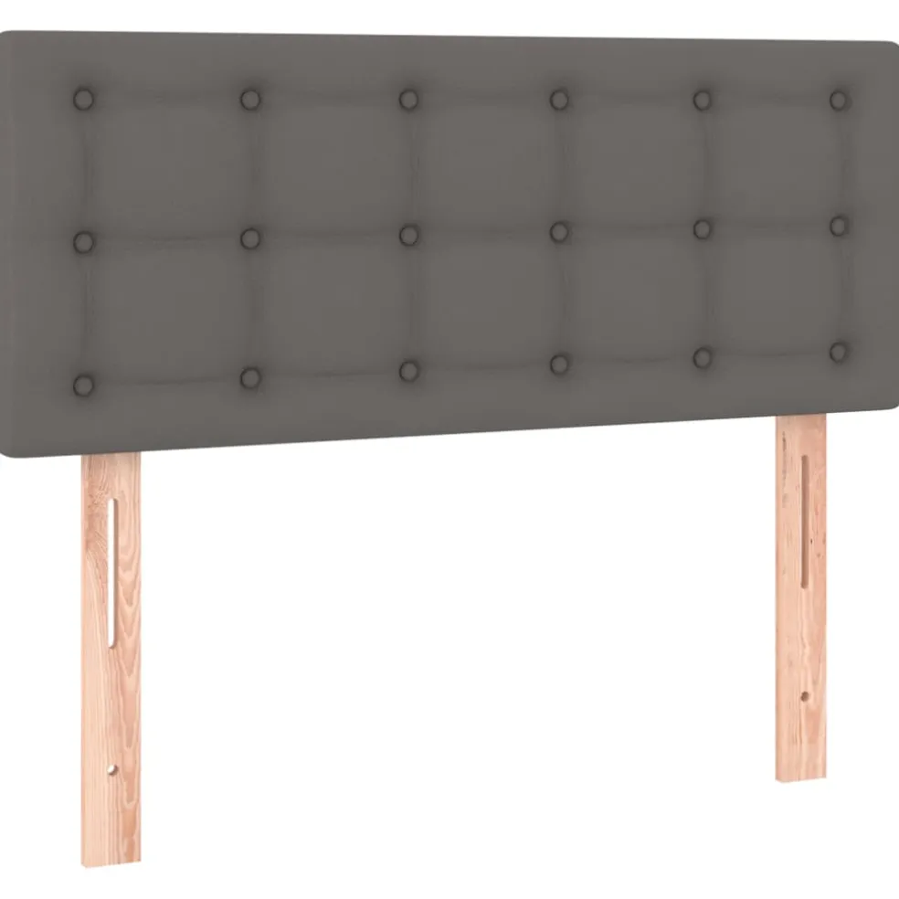 vidaXL Hoofdbord 80x5x78/88 cm kunstleer grijs