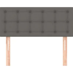 vidaXL Hoofdbord 80x5x78/88 cm kunstleer grijs