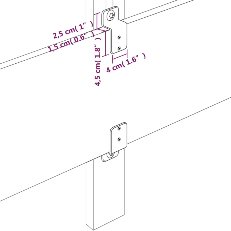 vidaXL Hoofdbord 80x5x78/88 cm kunstleer wit