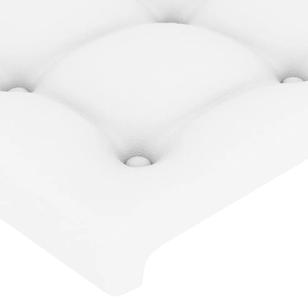 vidaXL Hoofdbord 80x5x78/88 cm kunstleer wit