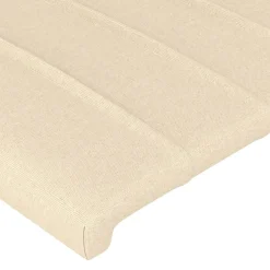 vidaXL Hoofdbord 80x5x78/88 cm stof crèmekleurig