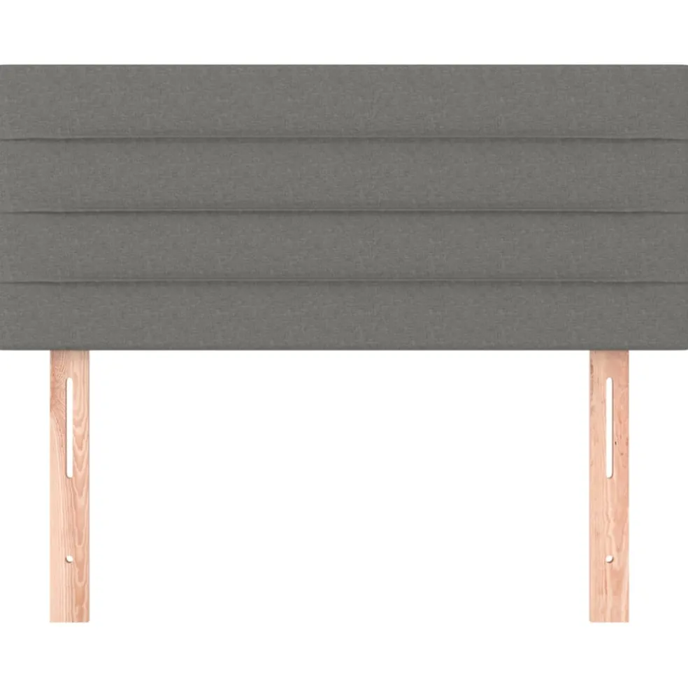 vidaXL Hoofdbord 80x5x78/88 cm stof donkergrijs