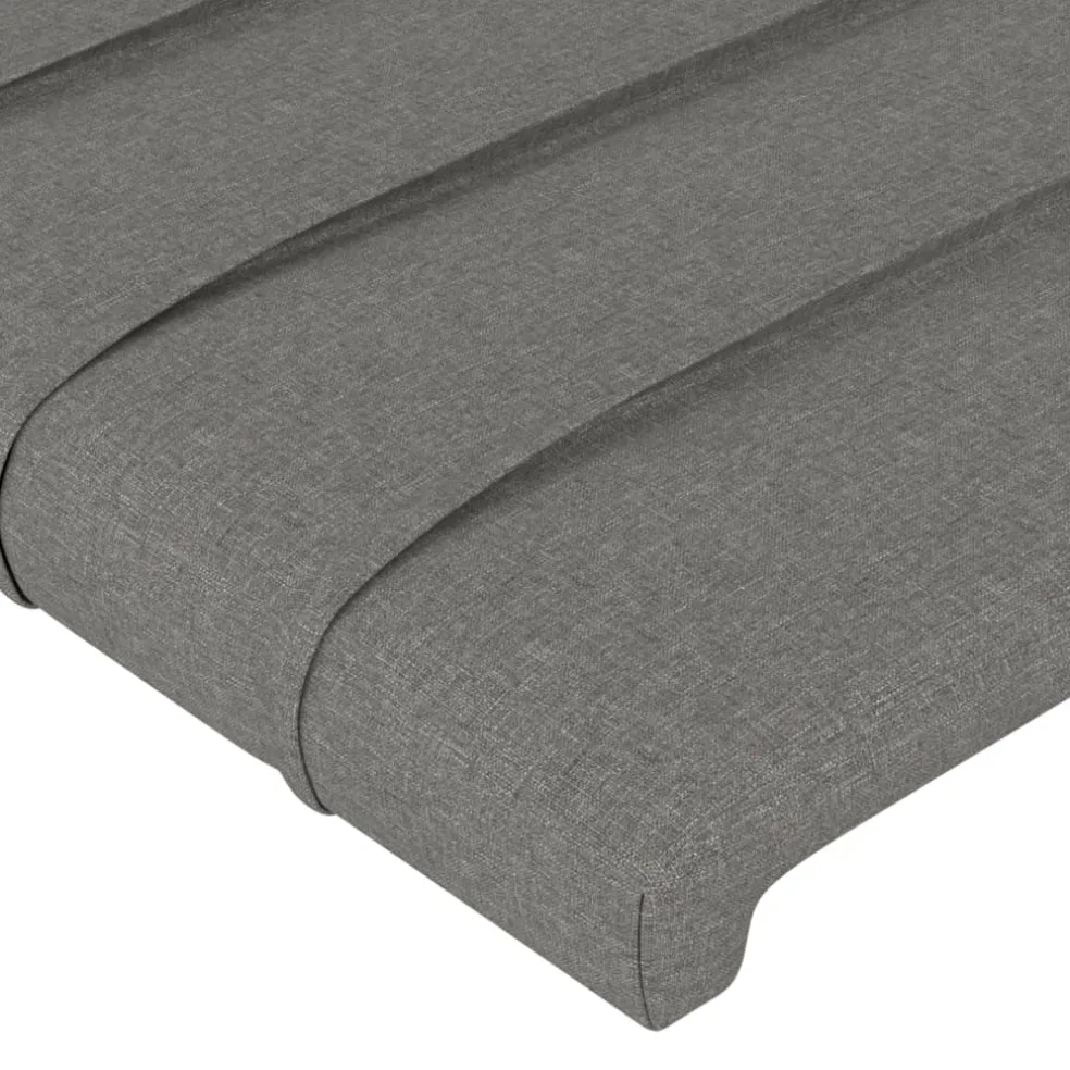 vidaXL Hoofdbord 80x5x78/88 cm stof donkergrijs