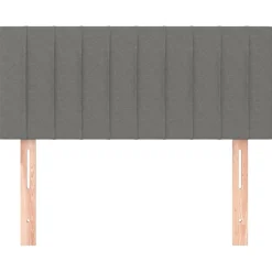 vidaXL Hoofdbord 80x5x78/88 cm stof donkergrijs
