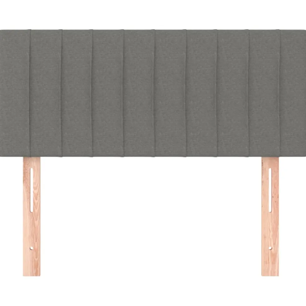 vidaXL Hoofdbord 80x5x78/88 cm stof donkergrijs